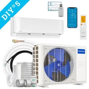 MRCOOL DIY 5th Gen E Star 12,000 BTU Single Zone Mini Split Complete System with 25ft. Line Set 115V, DIY-12-HP-WM-115D25-O