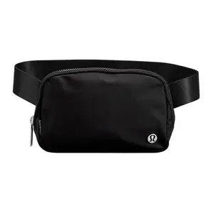 Lululemon Everywhere 1L Waist Pack for Women in Black with Zipper Closure and Nylon Material