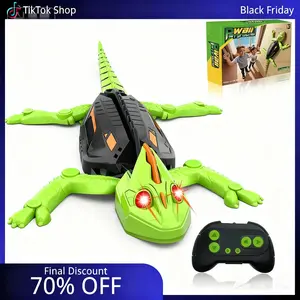 Vibe Toys RC Gecko with LED Eyes| Gravity-Defying Wall Climber & 360° Spins| Ultimate Indoor Fun for Kids & Adults
