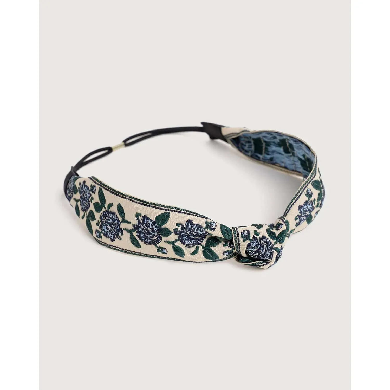 rihoas Knotted Floral Print Headband - Women's Boho Hair Accessory with Embroidery Detail, Stylish Headbands for Daily Wear, Flower Headbands