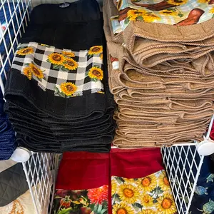 Sunflower/floral kitchen towels