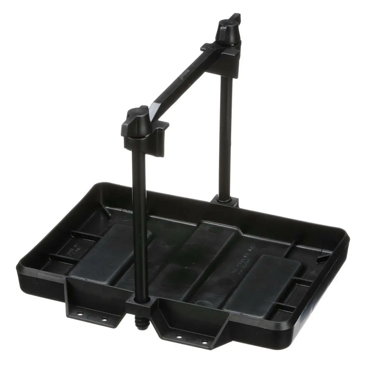 Attwood 90905 Adjustable Small Black Battery Tray - Tool Organizer for Tools & Hardware Storage