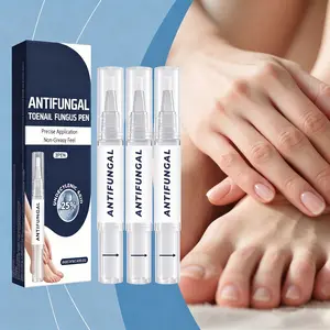 Toenail Care Pen with 25% Undecylenic Acid | 3-Pack Nail Repair Solution for Discolored & Damaged Nails | Precision Brush, Non-Greasy Fast-Drying Formula