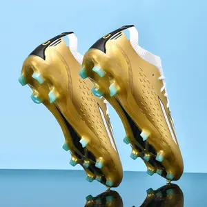 Men’s Large Size Soccer/Football Shoes – Low-Top Youth Training & Adult Artificial Turf (Short/Long Studs), Taro Purple