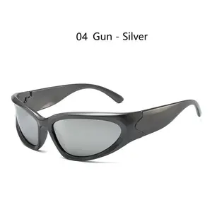 Y2K New Punk Sports Sunglasses for Men Women Luxury Brand Designer Sun Glasses Men'S Fashion Vintage Shades Goggle Eyewear WSZ