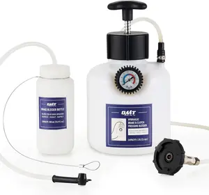 Orion Motor Tech Pressure Bleeder, 2.5L Pressure Brake Bleeder Set with 49.5mm Adapter, 2.6qt Manual Power Brake Bleeder with 500mL Brake Bleeder Bottle Compatible, Automotive Tire Inflator Car Parts, fathersdaygift