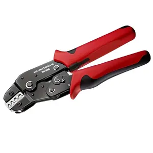 Wire Crimping Tool with Ratchet for Open Barrel Terminals (23-16 AWG) - Compatible with Molex, Deutsch, Delphi, AMP, JST, Tyco Connectors | Precision Electrical Crimper for Automotive & Wiring