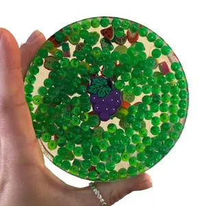 Reusable Picky Pad Fruit Salad Limited Edition Handcrafted Biodegradable Remelts 30+ Times Colorful Beads OT Friendly Calming Sensory Fidget for Focus