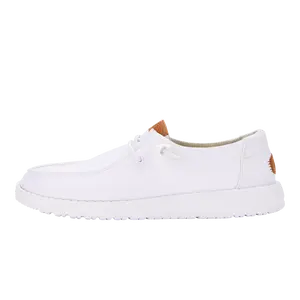 HEYDUDE Wendy Stretch Canvas Wide Fit - Womens Comfortable Slip on Shoes