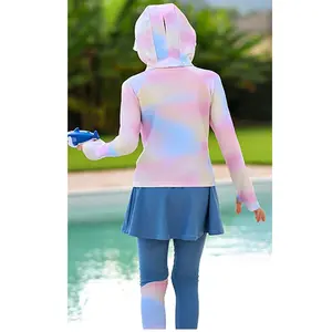 Girls' swimsuit Children swimwear swimming suits kids swim suit long sleeve child bath clothes bathing suits for teens