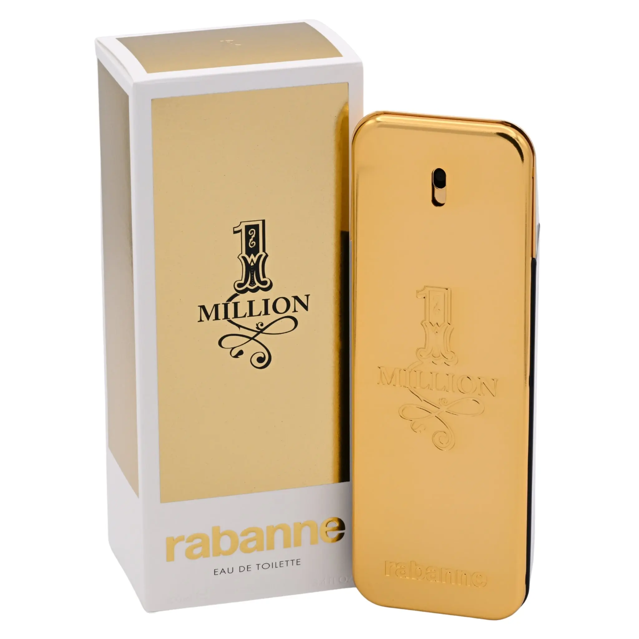 1 One Million by Paco Rabanne for Men EDT 3.3 / 3.4 oz New in Box, Aromatic Citrusy Fragrance, Male