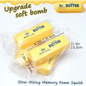 Butter Squish Stick Fidget Toy – Super Soft Dough-Like Texture with Flour Filling, Satisfying Squeeze & Slow Rise Sensory Toy, Durable & Non-Toxic for Kids 3+ & Adults