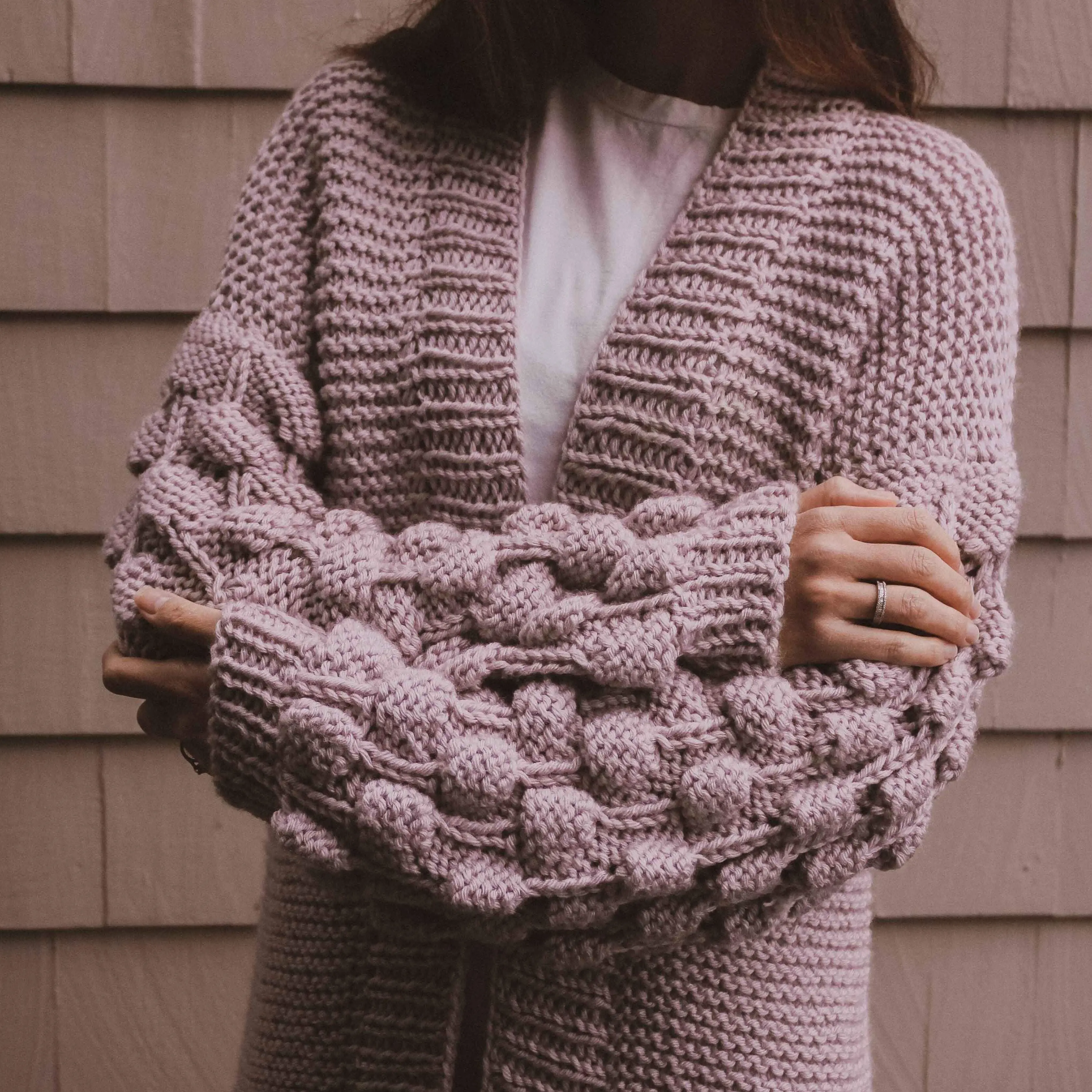 Ela Mom & Daughter Cardigan - Vintage Rose
