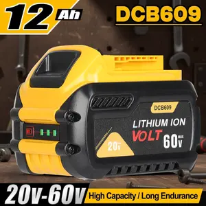 【Clearance Deal】12Ah Lithium Battery Compatible with Dewalt Batteries 20V/60V 12000mAh Battery Max XR Cordless Tools DCB180/206/206-2/200/204/204BT-2/203/201/207