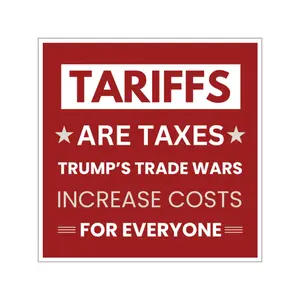 Tariffs Sticker, Trump Decal, Anti Conservative Sticker, Resistance Sticker