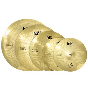 Cymbal Set Alloy Cymbals Drum Cymbal Combo 14“/16”/18“/20” with Free Drum Wrench 5-Piece Drum Set Cymbal Set