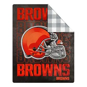 Football Fan Shop Officially Licensed NFL 60" x 70" Bevel Throw - Browns