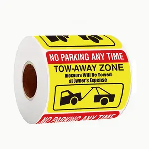 Parking Violation Warning Stickers, 1 Roll 150 Pcs, Fun Car Parking Notice Labels, 7x5 Cm, Ideal for Unhappy Drivers, Sticker for Cars