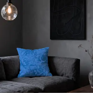 Solid Color Floral Throw Pillow, 1-Piece with Insert Elegant Decorative Cushion, Floral Pattern Printed Soft Accent Pillow for Couch Chair Bedroom Living Room, Ideal Gift for Home Decor Lovers