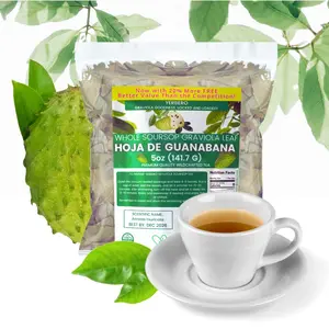 VIRAL Hoja de Guanabana - Premium Whole Sun Dried Graviola Soursop Leaves (5 oz - 400+ Leaves Per Bag) Entera Calidad Premium, 100% All Natural Delicious Fresh Tea | From Mexico | Premium Wildcrafted Quality.