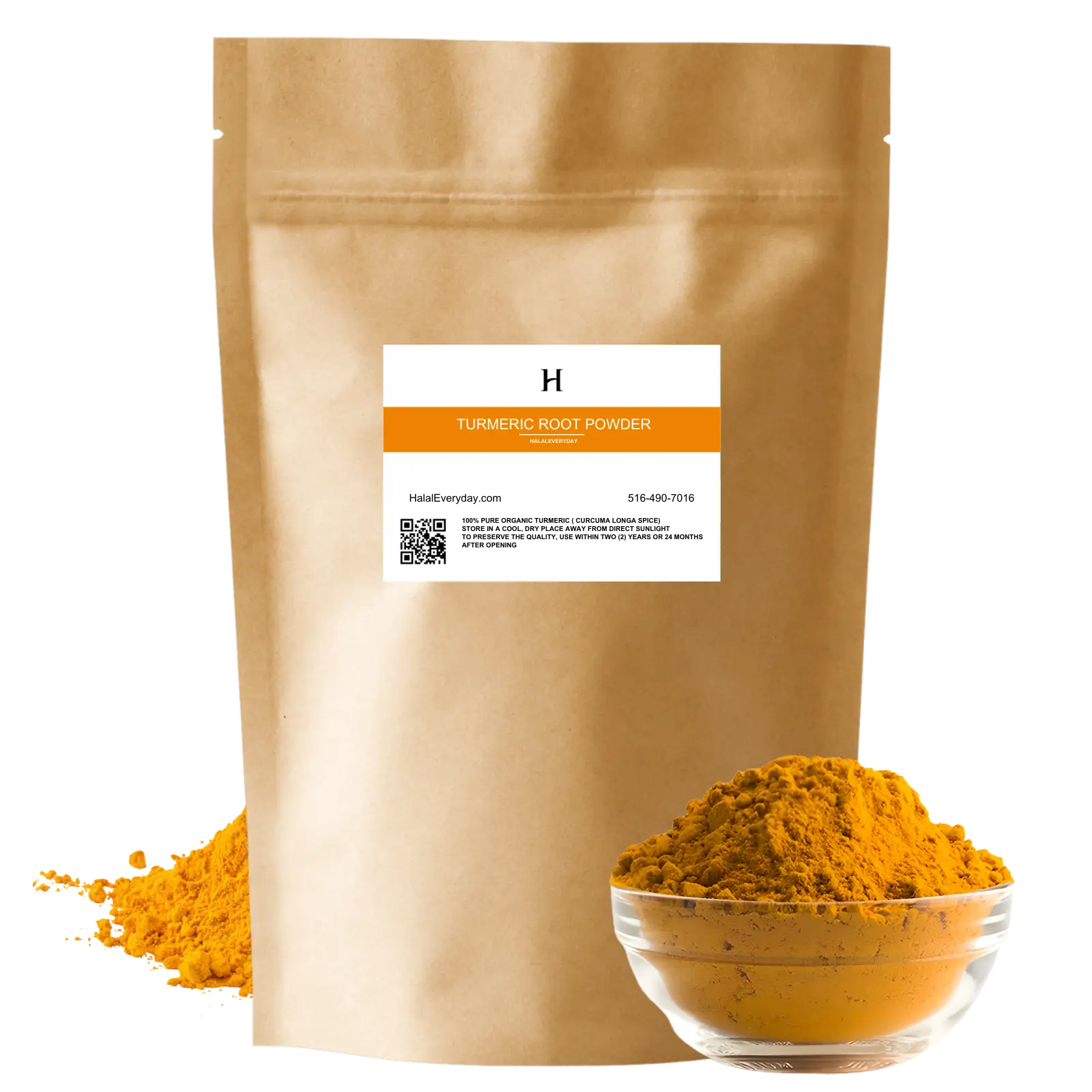 Turmeric Root Powder - 100% Pure Natural Raw Curcuma Longa Spice Cúrcuma