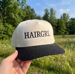 HAIRGRL Embroidered Hat, Hair Stylist Salon Gift Cap, Professional Beautician Cap