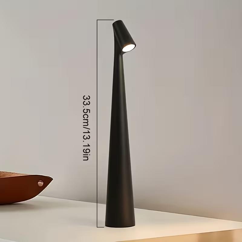 Cordless LED Desk Lamp with Rechargeable Battery Features Three Brightness Settings And Smooth Dimming Touch Control And Is Portable for Use in The Office Outdoors Or in Various Rooms Like The Bedroom Living Room Dining Room Balcony Hotel