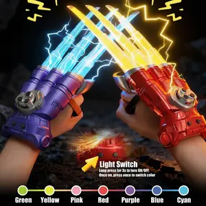Glow Claw Toy with Real Spark Effect & Color Lights Wrist Flick Action, Rechargeable Fun Gadget