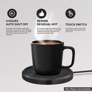 Intelligent Automatic Coffee cup Heating Pad 55°c  Constant Temperature Heater Coffee Milk Tea Beverage Heating Warmer Coaster Constant Temperature Cup Multifunctional Heat Preservation Coaster Cord kitchen appliances