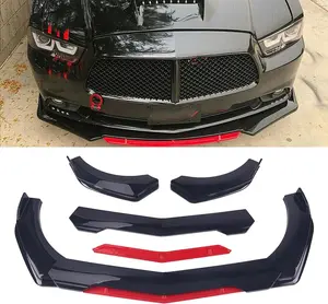 5pcs/Set Material Car Front Lip Spoiler Kit-Stylish Appearance Upgrade, Small Vehicle Bumper Modification Accessories with Easy Installation and Durable Protection for Fenders, Car Spoiler, Car Modification Accessories Universal Sedan Bumper Protector Kit