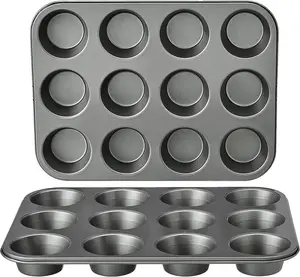 Basics Nonstick Round Muffin Baking Pan for Perfectly Baked Muffins Tin