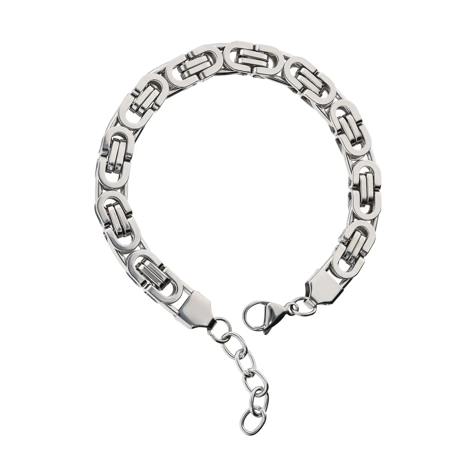 Steel By Design Men's Bold Byzantine Link Bracelet Steel By Design Men's Bold Byzantine Link Bracelet
