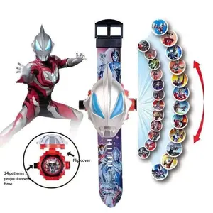 New Ultraman Projection Watch, 24 Hero Images, Kids' Electronic Glow, Wearable, Ideal Gift for Boys, Perfect for Play, Party and Display