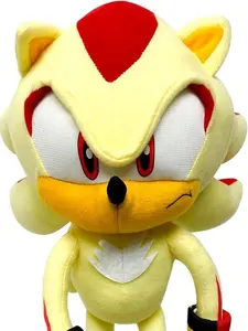 Sonic The Hedgehog - Super Shadow Plush 10" Soft Stuffed Figure Soft Stuffed Animals