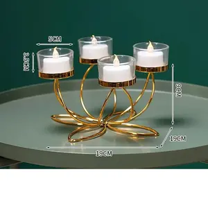 CENTERPIECES METAL CANDLE HOLDERS