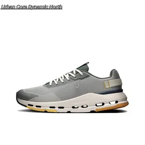 Light Grey & Mustard Yellow Lightweight Running Shoes - Breathable Mesh Upper with Responsive Cushioning | Low-Top Sneakers for Gym, Travel & Daily Wear