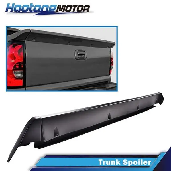 CROSSDESIGN Tailgate Rear Spoiler Wing, Trunk Lip Spoiler, Auto Parts Accessories for 1999-2006 Chevy Silverado Sierra 1500 Fleetside Trucks, Car Accessories