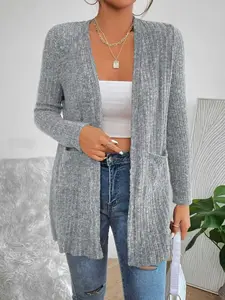 Elegant Fashion Trendy Aesthetic Knitwear Cardigan, Soft Fleece Lined Design, Perfect for Everyday Daily Wear & Office Use, Versatile Stylish Outerwear