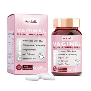 Anytalk Women's Probiotics 90 Capsules with Lactobacillus, Oligofructose, pH Balance Support - Dietary, Healthcare, Supports Moisture & Odor Control Vitamin Supplement