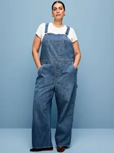 Old Navy Women's Baggy Wide-Leg Overalls