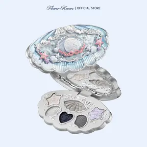 Flower Knows Shell's Jewel Collection 6-Color Makeup Palette - Cosmetic, Shimer, Matte, Longlasting, High Pigment