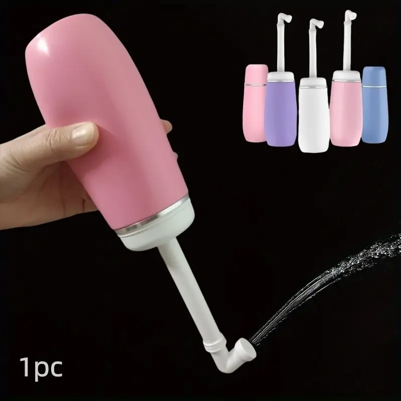 Portable Handheld Travel Bidet, 1 Count Toilet Bidet Butt Sprayer, Leakproof Personal Sprayer with Removable Water Reservoir, Bathroom Handy Tools, Modern Bidet Sprayer, Handheld Bidet Sprayer for Toilet