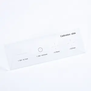 0.01mm Microscope Reticle Calibration Camera Slide Ruler Cross Stage Micrometer Multifunctional Microscope Calibrating Ruler