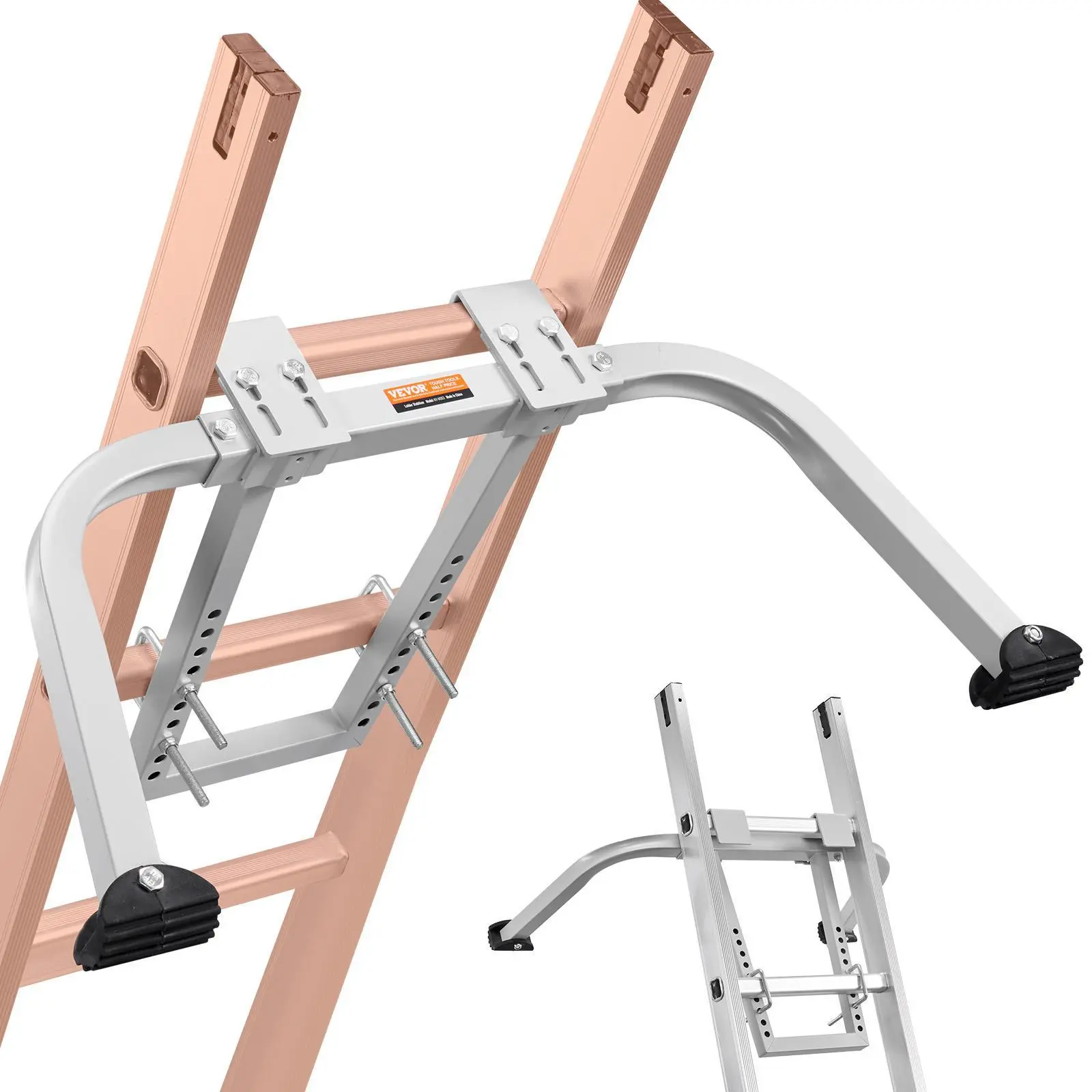 【SummerFinds】VEVOR Ladder Stabilizer,  , Heavy Duty Steel Ladder Roof Hook, Ladder Stabilizer with Wing Span/Wall Extension Accessory, Stable Ladder Standoff Arms for Roof Gutter with Anti-Slip Rubber Feet
