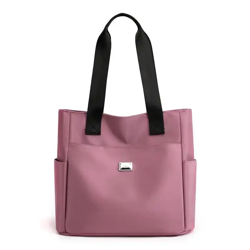Large capacity waterproof multi pocket nylon shoulder bag for daily use, multifunctional handbag, essential for commuting, recommended latest styles