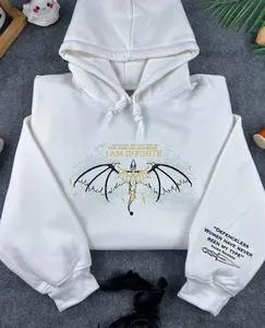 Dragon Fourth Wing Embroidered Sweatshirt, Xaden Riorson, Basgiath War College, Dragon Rider Shirt