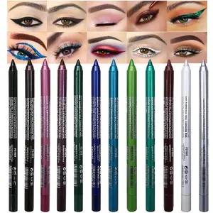 12 Colour Eyeliner Water Sweat Resistant High Shine Pearl Smoky Punk Goth Eyeliner Back To School  Lipliner Makeup Cosmetic Mother's Day, birthday gifts, Valentine's Day gifts, cosmetics，High Color Pearl Gloss Eyeliner Pen