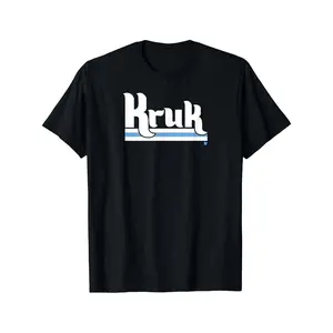 Men'S Philadelphia Baseball T-Shirt - John Kruk Team Name Graphic Tee in Black/White/Blue - Vintage Sports Apparel with Classic Round Neck, Soft Breathable Fabric & Comfortable Fit - Ideal Boyfriend Gift for Philly Sports Fans, graphic tee Casual Crewneck