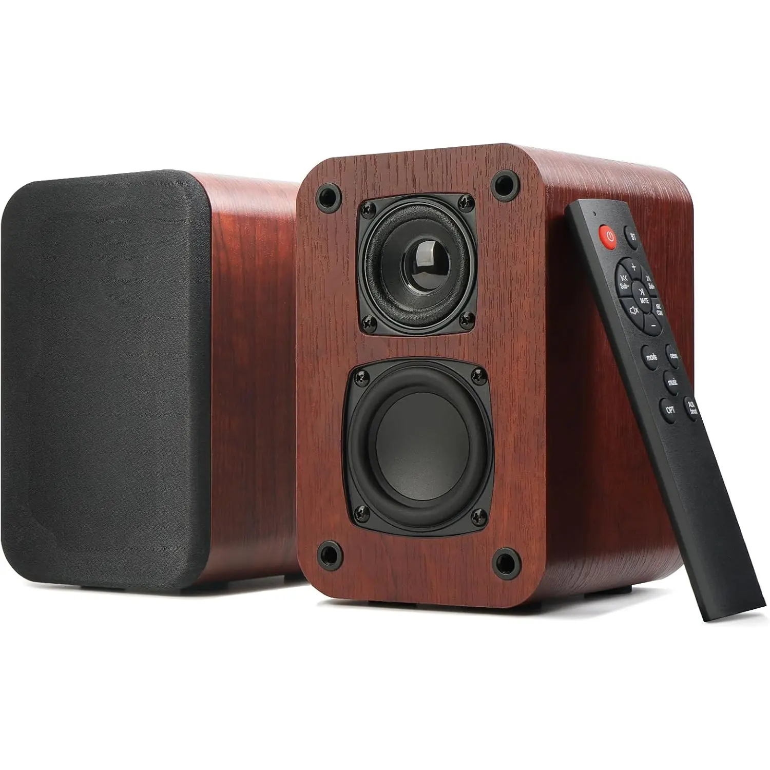 Powered Bluetooth Bookshelf Speakers, 40W Record Player Speakers with 2.75 Inch