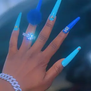 3D butterfly pattern 10 press on fake nails